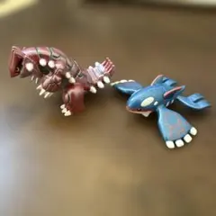 モンコレ メタリック ポケモン フィギュア カイオーガ グラードン