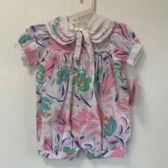 vintage 花柄　ロンパース　新品