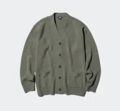 UNIQLO Vネックカーディガン オリーブのサムネイル
