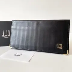 【極美品】dunhill 長財布 札・カード入れ 本革 黒 ブラック
