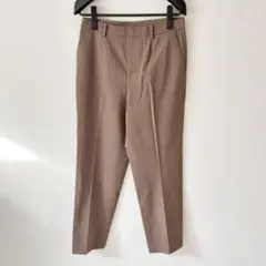 UNIQLO ユニクロ スマート アンクル パンツ テーパード ブラウン L