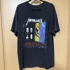 極上コンディション!ガンズ×メタリカ当時物ヴィンテージTシャツL 90sガンズxメタリカ ツアーTシャツ ヴィンテージ 当時物 超希少