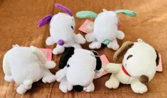 スヌーピー ぬいぐるみマスコット 5個セット