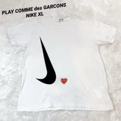 PLAY COMME des GARCONS NIKE XL Tシャツ ホワイト