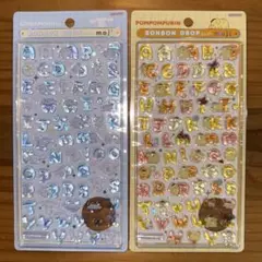 【正規品】ボンボンドロップシール　もじ　ポムポムプリン　シナモロール　サンリオ