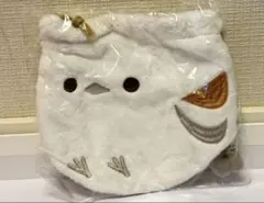 ふくふくシマエナガ ふわふわ巾着　ふくふく　シマエナガ　ふわふわ　ポーチのサムネイル