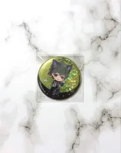 悪魔執事と黒い猫 ハート缶バッジ アモン ナンジャ あくねこ くじ