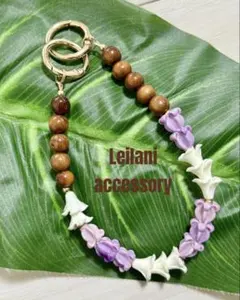 No.3 プアケニケニ　クラウンフラワー　キーホルダー　Hawaiian ハワイ