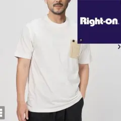 ライトオン Alpha 異素材ポケットT ホワイト