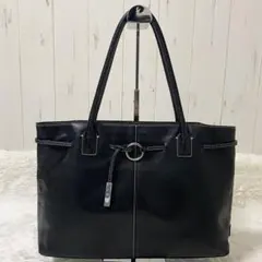 agnes b. VOYAGE アニエスベー トートバッグ A4 レザー 黒