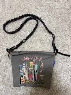 Ball&Chainチャコット（グレー）ポーチ完売専用ストラップ付きポシェット