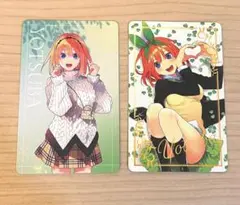 五等分の花嫁　アトレ秋葉原　チェキ風カード　セット 中野四葉 四葉