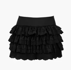 andwang Charm frill culotte mini skirt - メルカリ