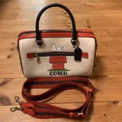 coach スヌーピー ボストンバッグ　コーチ　ショルダーバッグ