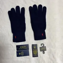 Polo Ralph Lauren ニット手袋 ネイビー