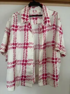 ユニクロ　MARNI 半袖チェック柄シャツ Sサイズのサムネイル