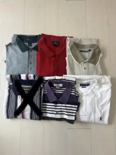 【古着】まとめ売り ポロシャツ カラーmix M〜2XL 5枚セット　バラ売り可