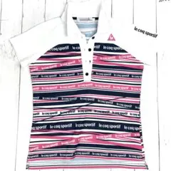 le coq sportif GOLF ポロシャツ M ピンク レディース