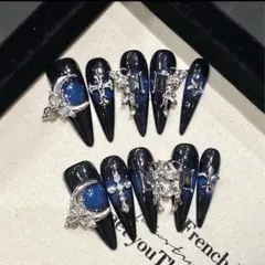 ネイルチップオーダー現品 韓国 量産型ネイル 地雷系 サブカル 天使界隈