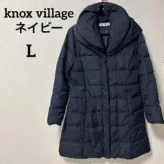 knox village ネイビー ダウン風ジャケット フード付き