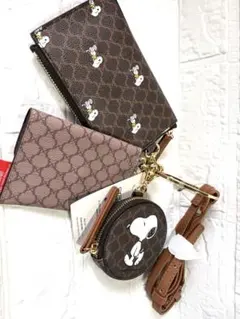 【新品タグ付き】スヌーピー 3連マルチショルダーバッグ