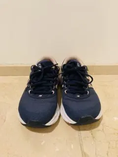 New Balance ネイビー ピンク キッズ/レディース
