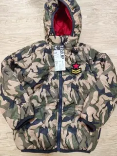 カモフラ　 中綿コート 120