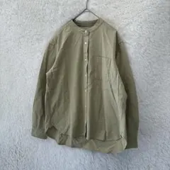 無印良品 長袖シャツ S イエロー系 ベージュ系　羽織り