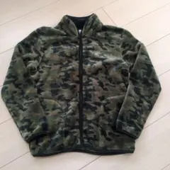 迷彩柄 フリースジャケット 160