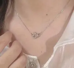 【新品】　ハート　ネックレス　シルバー　レディース　プレゼント　可愛い　シンプル