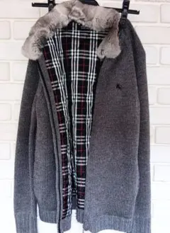 BURBERRY BLACK LABEL ラビットファー キルティングジャケット - メルカリ