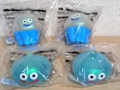 ドラゴンクエスト　ぷにゅっとキラキラスライム 4個セット　ドラクエ　スクイーズ