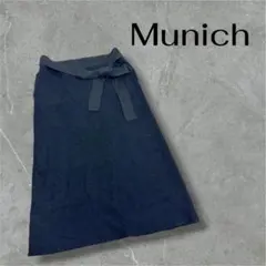 munich ブラック　タイトスカート　リボン　フレアスカート　膝丈　ロングのサムネイル
