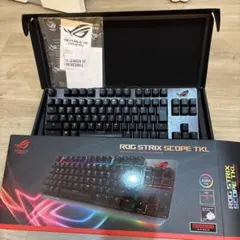 ASUS ROG STRIX SCOPE TKL ゲーミングキーボード 銀軸