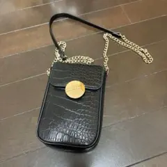 H&M クロコ型押し チェーンショルダーバッグのサムネイル