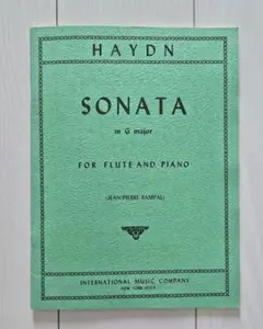 Haydn Sonata in G major フルートとピアノ楽譜