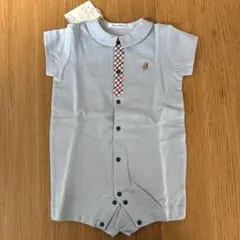 familiar 半袖ロンパース 80サイズ ブルー