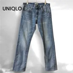 UNIQLO ユニクロ セルビッジ ジーンズ 赤耳 W30 ブルーのサムネイル