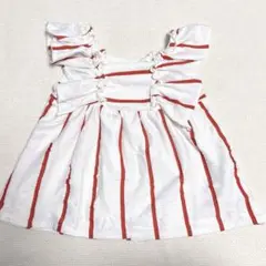 ZARA ストライプ フリル タンクトップ 80cm トップス　ザラ　ベビー
