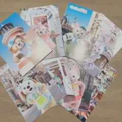 ディズニーファン11月号 ポストカード ダッフィー＆フレンズ リーナベル