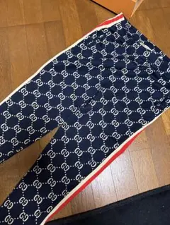 最終値下げ】グッチxアディダス トレフォイルジャガードパンツGG柄