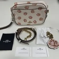 【新品未使用】coach コーチ カメラバッグ ローズ プリント 31712
