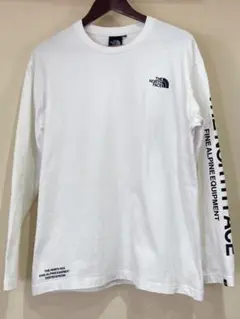 THE NORTH FACE ホワイト しっかり厚手なロングスリーブ サイズL