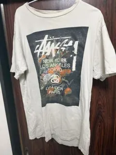 Stüssy グラフィックTシャツ Mサイズ クリーム