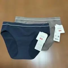 UNIQLO プリンセスタムタム　ショーツ L 2枚セット　ネイビー＆ブラウンのサムネイル