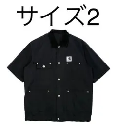 【26ss、サイズ2】sacai × carhartt Duck Shirt