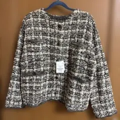 Kupu- Kupu27さま専用⭐︎ツィーディーニットジャケット