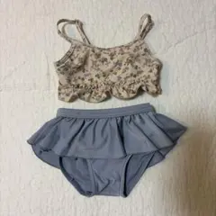 花柄セパレート水着 80サイズ　tete a tete