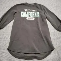 裏起毛 トレーナー ワンピース 150cm グレー