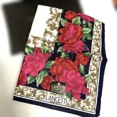 LANCETTI ハンカチ 花柄 ネイビー新品のサムネイル